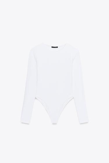 Zara Базовое боди из полиамида