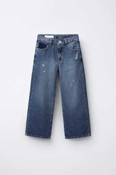 Джинсы широкого кроя с текстом- Заказать в России