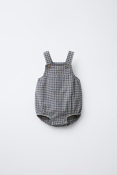 Zara Комбинезон в клетку виши купить с доставкой.
