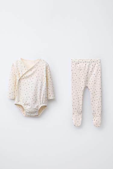 Zara Комплект из боди и леггинсов с цветочным принтом купить с доставкой.