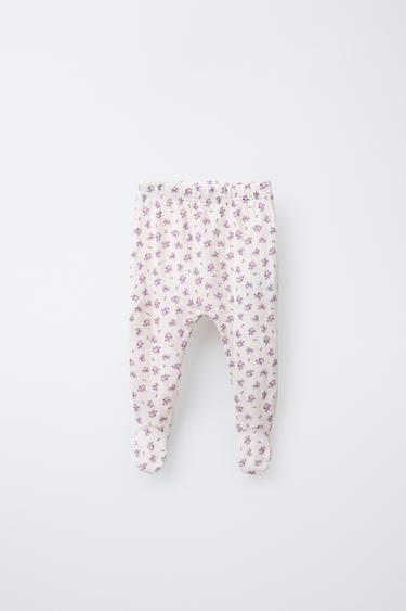 Zara Легинсы с цветочным принтом