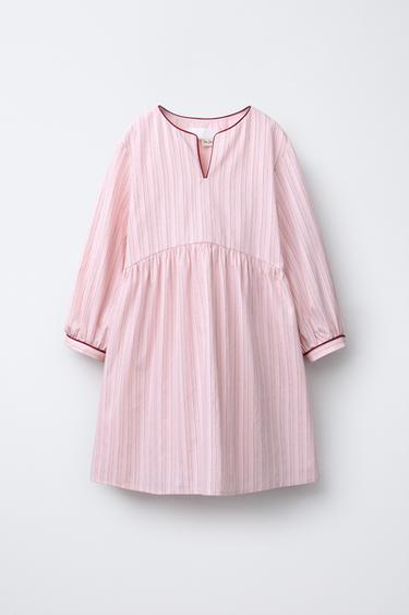 Zara Платье в полоску с контрастной отделкой