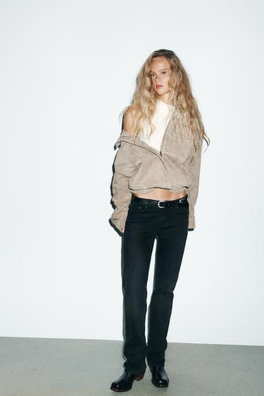 Zara Джинсы TRF прямого кроя с низкой посадкой купить с доставкой.