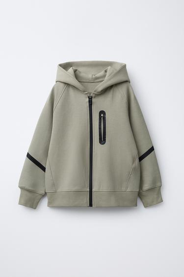 Zara Худи SPORTY INTERLOCK