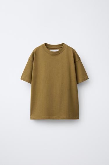 Zara Футболка с круглым вырезом средней плотности