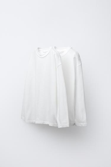 Zara Набор из двух однотонных футболок
