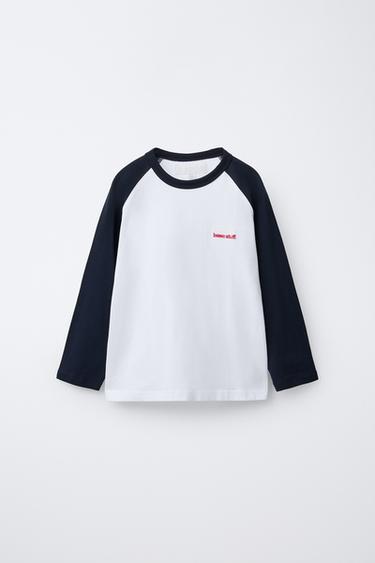 Zara Футболка рукава реглан с вышивкой купить с доставкой.