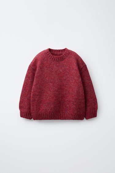 Zara Однотонный шерстяной свитер купить с доставкой.