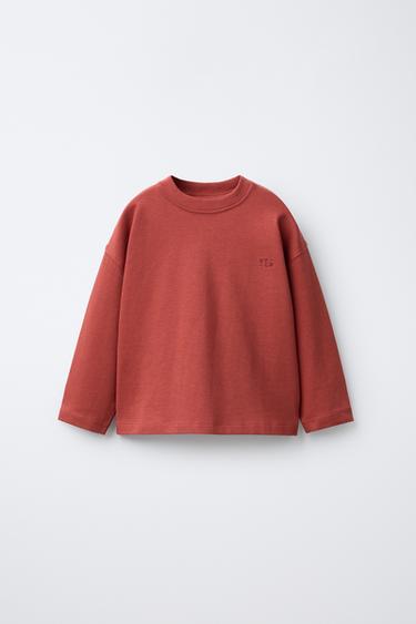 Zara Футболка HEAVYWEIGHT с вышивкой купить с доставкой.