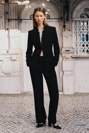 Zara Блейзер с перевернутыми лацканами купить с доставкой.