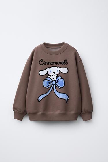 Zara Толстовка с принтом CINNAMOROLL © SANRIO FLOCK купить с доставкой.