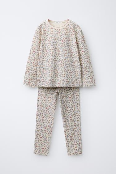 Zara 6-14 лет/пижама с цветочным принтом