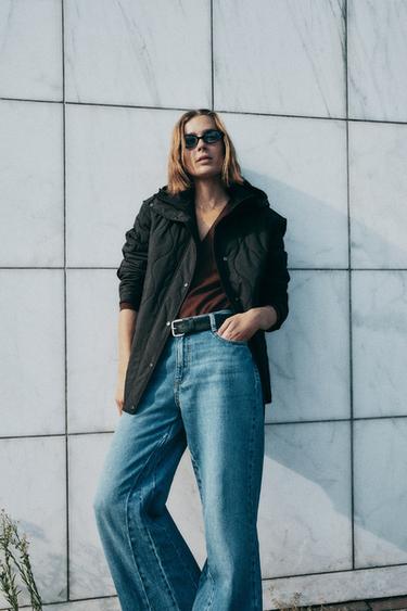 Zara Куртка-бомбер с капюшоном от воды купить с доставкой.