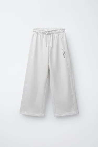 Брюки WIDE LEG с надписью
