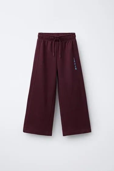 Брюки WIDE LEG с надписью