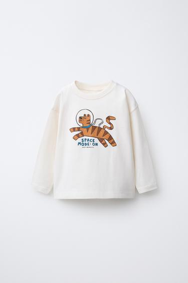 Zara Футболка с анималистическим принтом