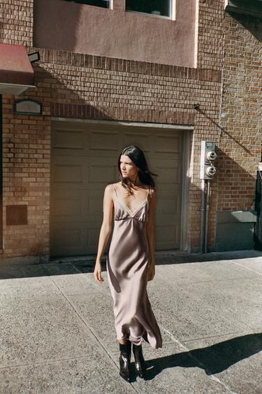 Zara Кожаные ботильоны на каблуке