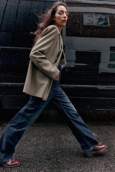 Zara Джинсы Z.04 STRAIGHT FULL LENGTH с высокой посадкой