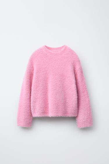 Zara Свитер из ворсистого трикотажа купить с доставкой.