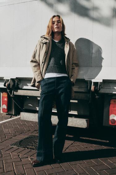 Zara Водоотталкивающая пуховая куртка с капюшоном купить с доставкой.