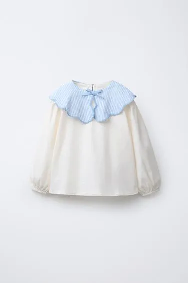 Футболка в полоску с круглым воротником- Заказать в России