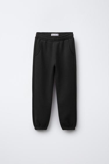 Zara Базовые брюки-джоггеры из мягкой ткани купить с доставкой.