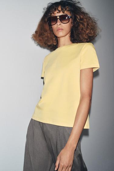 Zara Футболка INTERLOCK