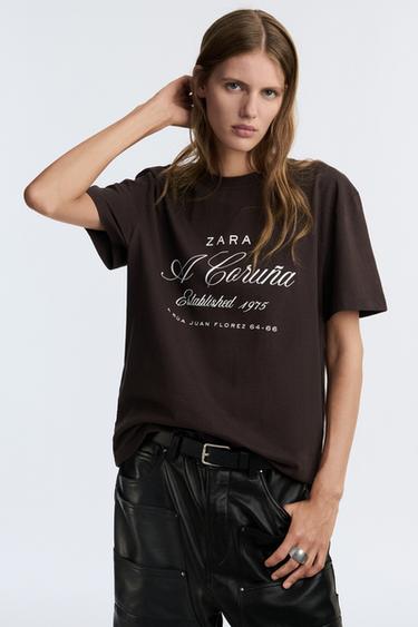 Zara Футболка с вышивкой 50TH ANNIVERSARY