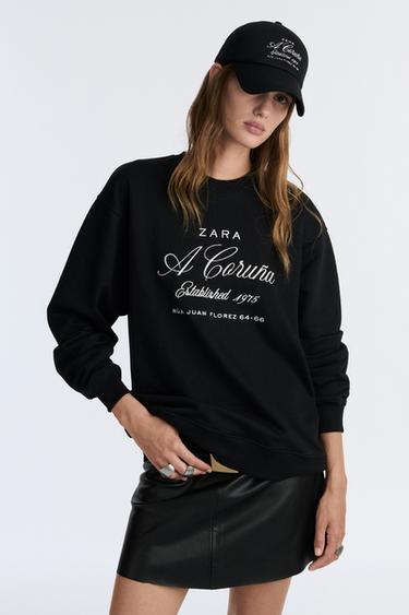 Zara Толстовка с вышивкой CREW NECK 50TH ANNIVERSARY