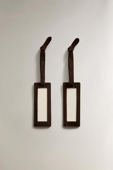 Zara Небольшие кожаные бирки (упаковка из 2 штук)