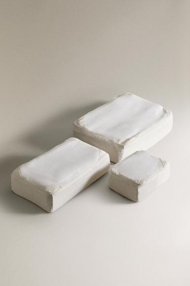 Zara Набор полосатых органайзеров для путешествий (набор из 3 шт.)