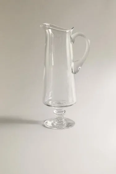 Ваза из прозрачного мастереного стекла с ручкой BLOWN GLASS PRINCESS X LA GRANJA