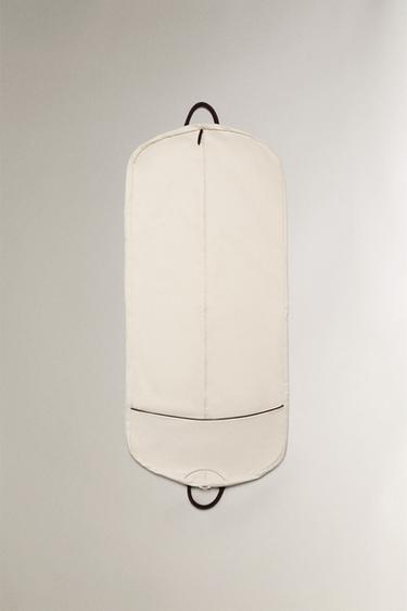 Zara Чехол для костюма для путешествий с кожаными деталями