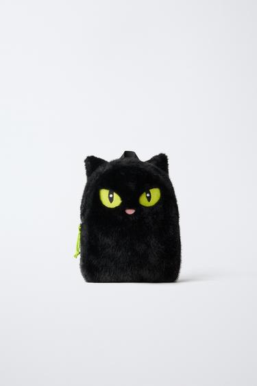 Zara Рюкзак «кошка» с мехом HALLOWEEN купить с доставкой.
