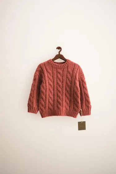 ZARA TIMELESS — джемпер с вязкой «косы» из шерсти