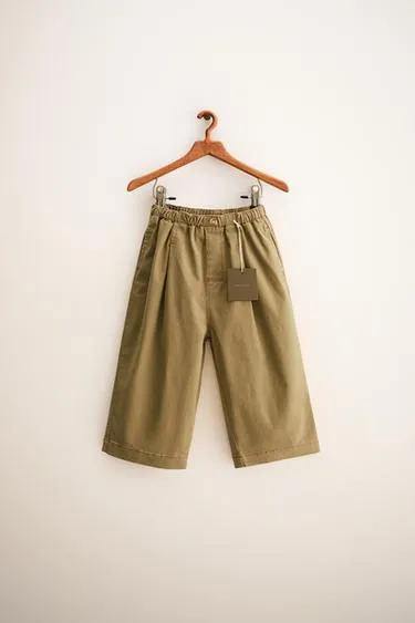 ZARA TIMELESS — брюки BAGGY SOFT TOUCH с контрастной отделкой