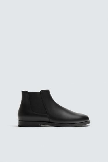 Zara Кожаные ботинки челси купить с доставкой.