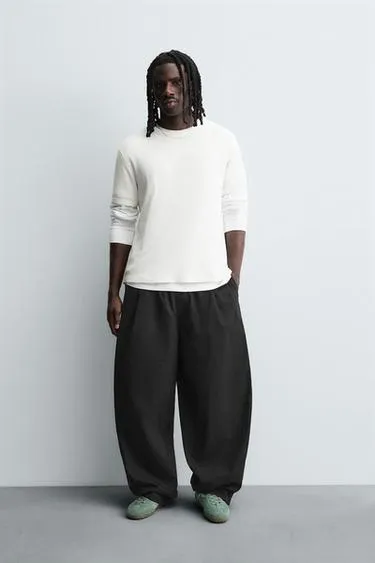 Брюки BALLOON FIT с защипами