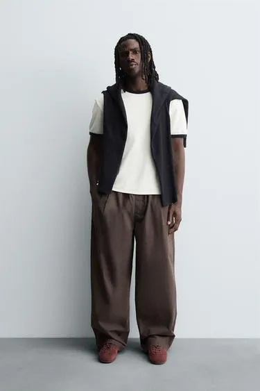 Брюки BALLOON FIT с защипами