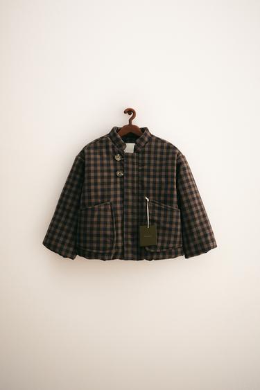 Zara Пальто ZARA TIMELESS с клетчатым узором и пуховым наполнителем купить с доставкой.