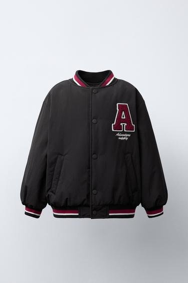 Zara Бомбер с подкладкой из искусственной овчины с нашивкой купить с доставкой.