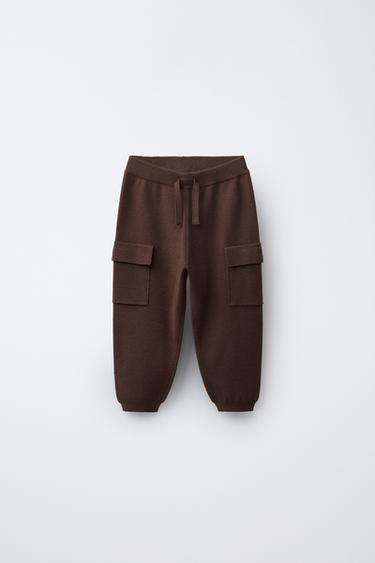 Zara Трикотажные брюки-джоггеры карго купить с доставкой.