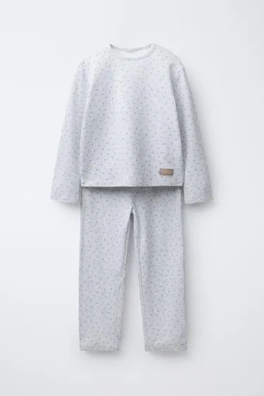 6-14 лет/вафельная пижама с цветочным принтом- Заказать в России