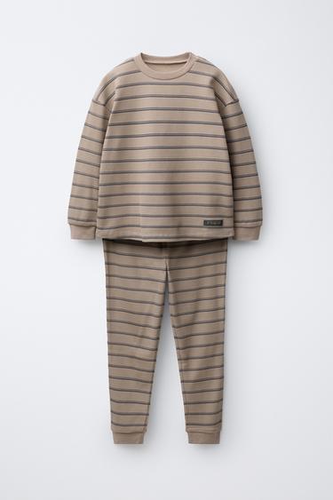 Zara 6-14 лет/ пижама в вафельную полоску купить с доставкой.
