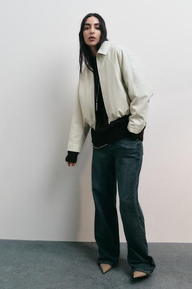 Zara Бомбер из искусственной кожи