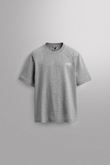 Zara Хлопковая футболка для тренировок купить с доставкой.
