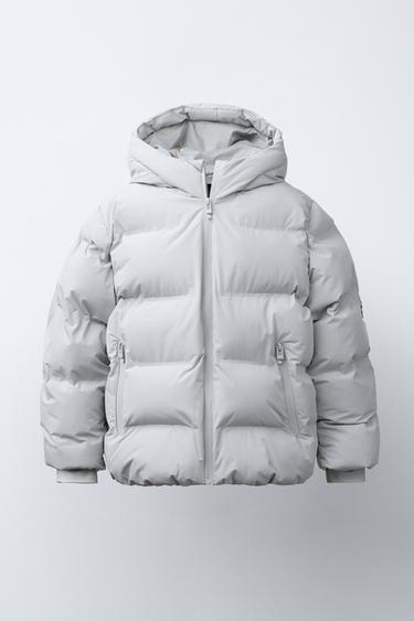 Zara Стеганый пальто с нашивкой WATER REPELLENT купить с доставкой.