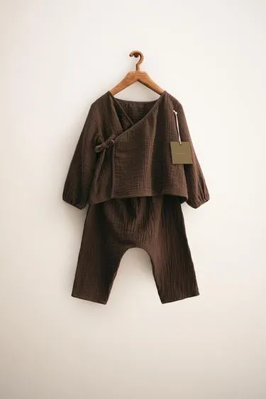 ZARA TIMELESS - однотонный текстурный комплект