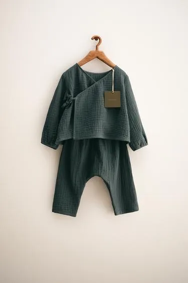 ZARA TIMELESS - однотонный текстурный комплект