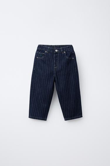 Zara Джинсы BAGGY в полоску купить с доставкой.